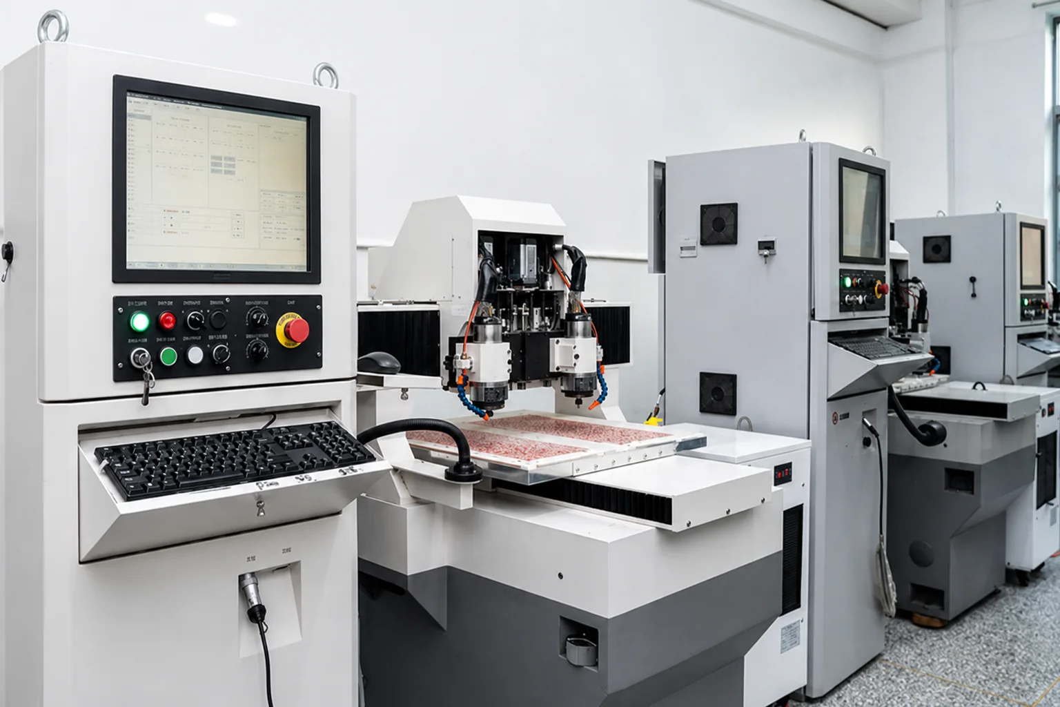 Precision CNC line cutting patterned cellulose acetate sheet