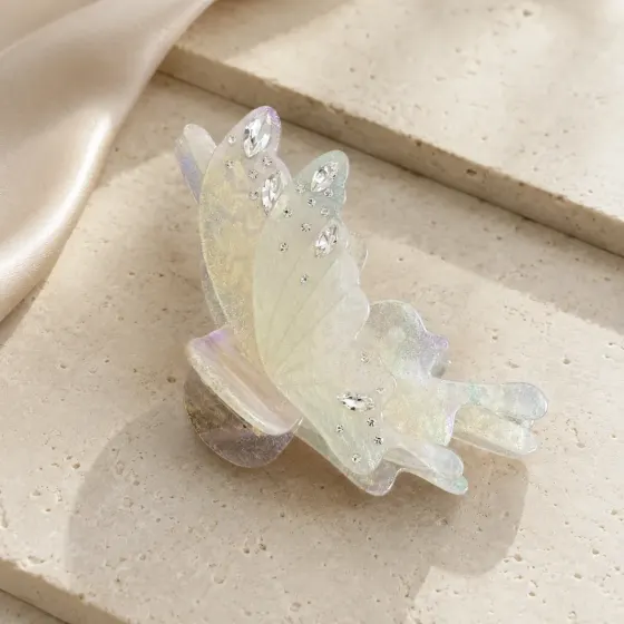 Luminous Papillon Acetate Claw Clip
