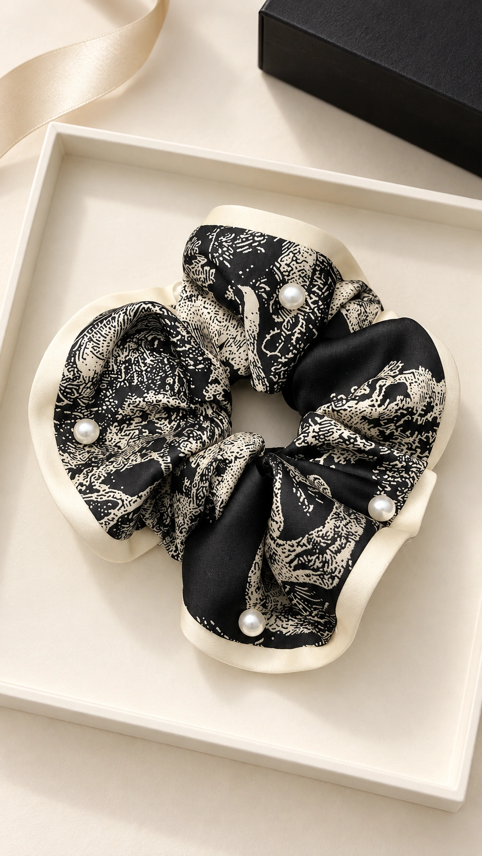 SoftBloom InkPearl statement scrunchie gift presentation