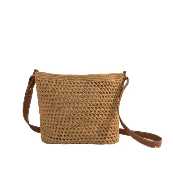 Liora Openwork Crochet Crossbody Bag